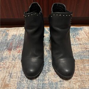 Black Studded Ankle Boots